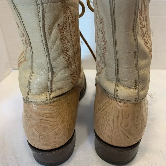 Vintage Larry Manhan Nattool Roper Boots Size 6.5 granny, core cowgirl leather - Picture 5 of 10